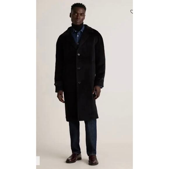 Quince Men's Alpaca-Wool Overcoat Black Brand New With Tags! - Picture 1 of 4